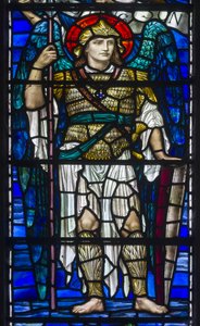Buckland, St Mary, Lowndes & Drury, Henry Holiday, De Aartsengel St. Michael, 1918