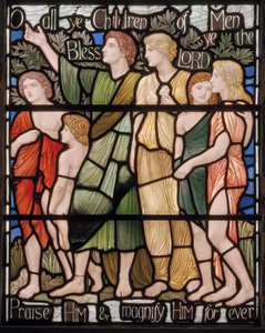 O Alle Kinderen van de Mensen, Benedicite Raam (detail)