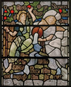 O Alle Groene Dingen, Benedicite Raam (detail)