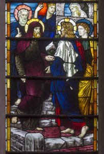 Christus verlaat het huis van Maria en Martha