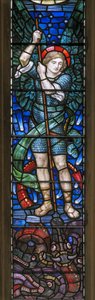 De aartsengel Sint Michael en draken door Henry Holiday