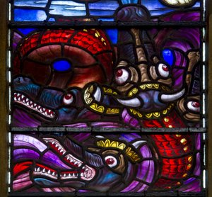 De draken (detail) door Henry Holiday