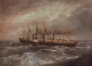 Het stoomschip 