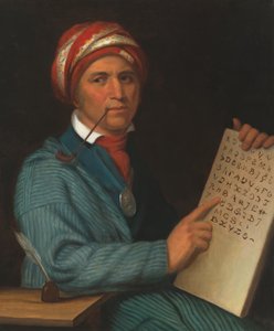 Sequoyah door Henry Inman