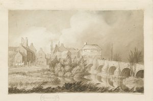 Burton-upon-Trent Brug en Stad door Henry James Noyes