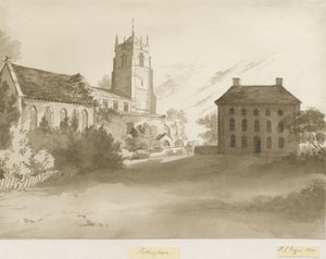 Pattingham Kerk en Pastoriehuis door Henry James Noyes
