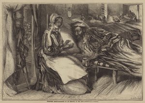 Kerstliefdadigheid, interieur van een ziekenhuis in het Oosten door Henry James Townsend