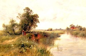 Op de Theems bij Wallingford door Henry John Kinnaird