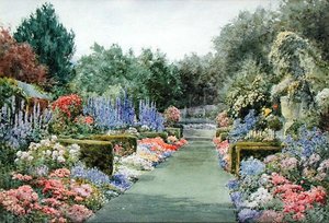 Een zomertuin door Henry John Sylvester Stannard