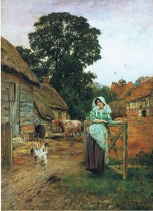 Bij de boerderijpoort door Henry John Yeend King