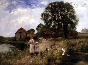 Het pad langs de rivier door Henry John Yeend King