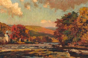 Llangollen, 1910 door Henry Joseph Wood