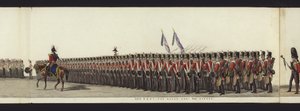 Deel van het panoramisch uitzicht op de volledige begrafenisstoet van Arthur, hertog van Wellington door Henry Jr and Sala Alken