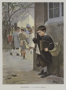 En Retenue door Henry Jules Jean (after) Geoffroy