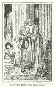 "Blanche de Koningin-Moeder kust Herman" (litho) door Henry Justice Ford