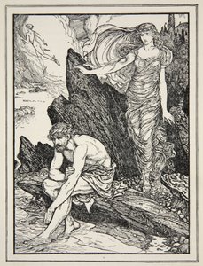 Calypso heeft medelijden met Odysseus, uit 