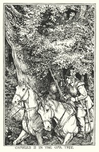 Karel II in de eik