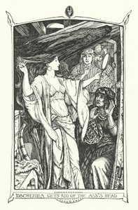Dschemila raakt het ezelskop kwijt (gravure) door Henry Justice Ford