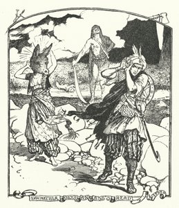 Dschemila Krijgt een Ezelshoofd (gravure) door Henry Justice Ford