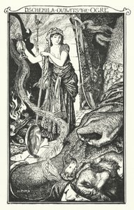 Dschemila bedriegt de Oger (gravure)