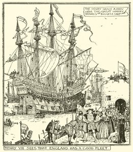 Hendrik VIII ziet dat Engeland een Goede Vloot heeft door Henry Justice Ford