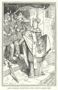 Hoe Dunstan de gewapende mannen van koning Edwy bang maakte door Henry Justice Ford