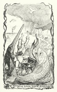 Hoe de witte duif ontsnapte (gravure) door Henry Justice Ford
