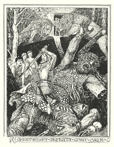 Illustratie voor De Pelgrimstocht door John Bunyan (litho)