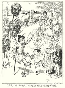 Illustratie voor De Pelgrimstocht door John Bunyan (litho)