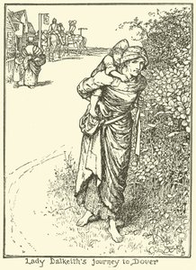 Lady Dalkeiths reis naar Dover door Henry Justice Ford