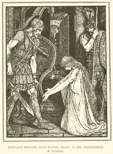 Menelaus Weigert Helena te Doden op Interventie van Ulysses door Henry Justice Ford