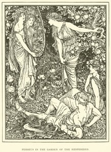 Perseus in de Tuin van de Hesperiden door Henry Justice Ford