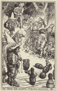 Rip vindt de dwergen die kegelen door Henry Justice Ford
