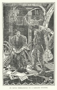 St. Louis bedreigd door een Saraceense soldaat door Henry Justice Ford