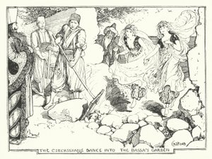 De Circassiërs Dansen de Tuin van de Bassa Binnen