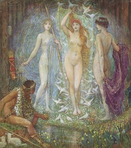 Het Oordeel van Parijs, 1890 door Henry Justice Ford