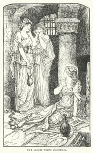 De dames verleiden Dorothea door Henry Justice Ford