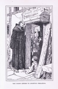 De priester luistert naar Colettes preek, 1912 door Henry Justice Ford