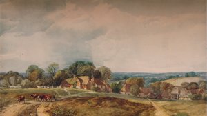 Een Kentish Uitzicht, ca. 1845 door Henry Jutsum