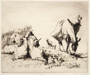Een Wegkant in Spanje door Henry Keller