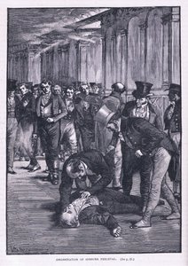 De moord op Spencer Perceval door Henry Marriott Paget