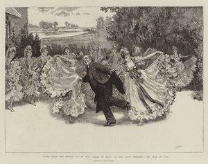 Scène uit de Tweede Acte van de Vicar of Bray in het Savoy Theatre, de Pas de Cinq