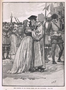 Het afscheid van Sir Thomas More en zijn dochter 1534