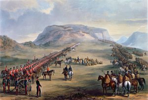 De conferentie bij Block Drift, Kaffirland, op 30 juni 1846