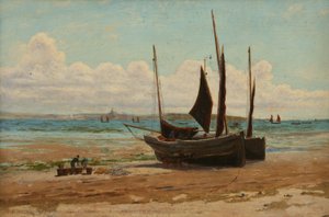 Vissersboten in Mounts Bay door Henry Martin