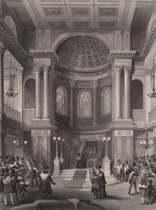 Viering van het Loofhuttenfeest, Joodse synagoge, Great St Helen