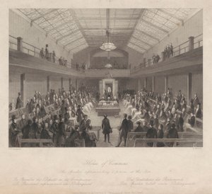 House of Commons / De spreker berispt een persoon aan de bar