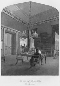 The United Service Club, de Kaartkamer, ca. 1841