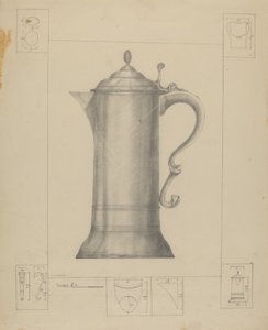 Pewter Flagon door Henry Meyers