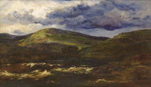 Glen Orchy, storm op komst, 1895 door Henry Moore